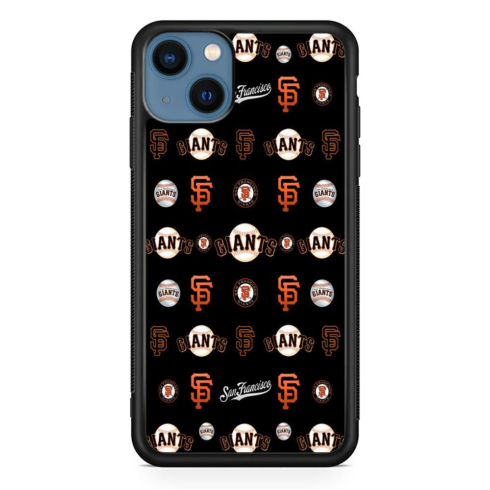 Baseball San Francisco Giants MLB 002 iPhone 13 Case-Rubber / Black (2D Case)-Xtracase