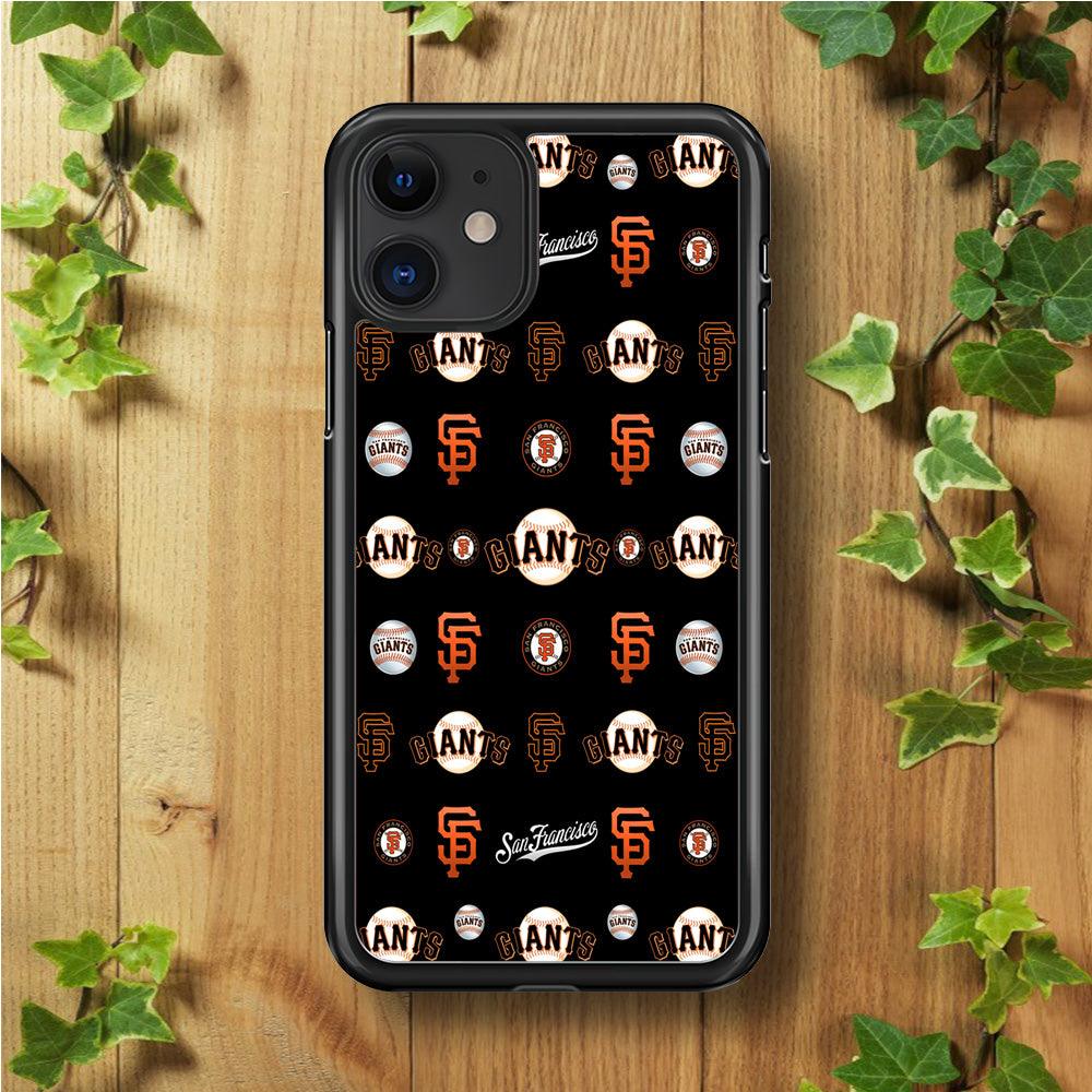 Baseball San Francisco Giants MLB 002 iPhone 11 Case-Rubber / Black (2D Case)-Xtracase