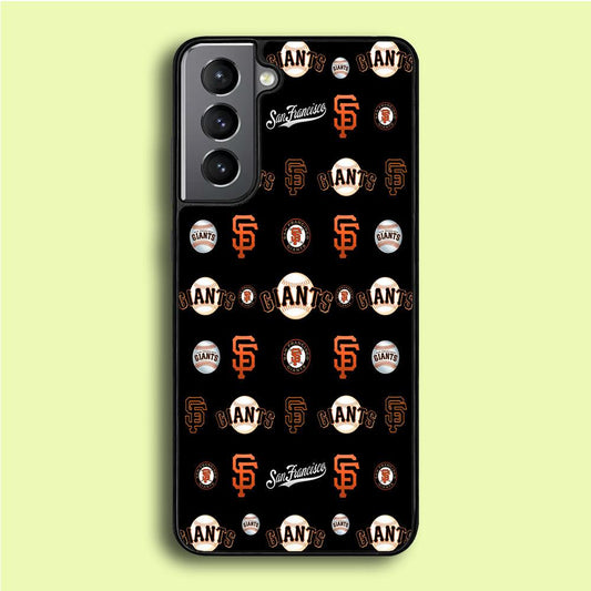 Baseball San Francisco Giants MLB 002 Samsung Galaxy S21 Case-Rubber / White (2D Case)-Xtracase