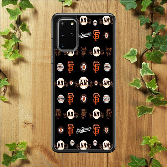 Baseball San Francisco Giants MLB 002 Samsung Galaxy S20 Plus Case-Rubber / Black (2D Case)-Xtracase