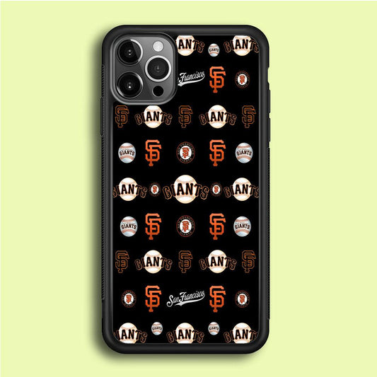 Baseball San Francisco Giants MLB 002 iPhone 12 Pro Case-Rubber / Black (2D Case)-Xtracase