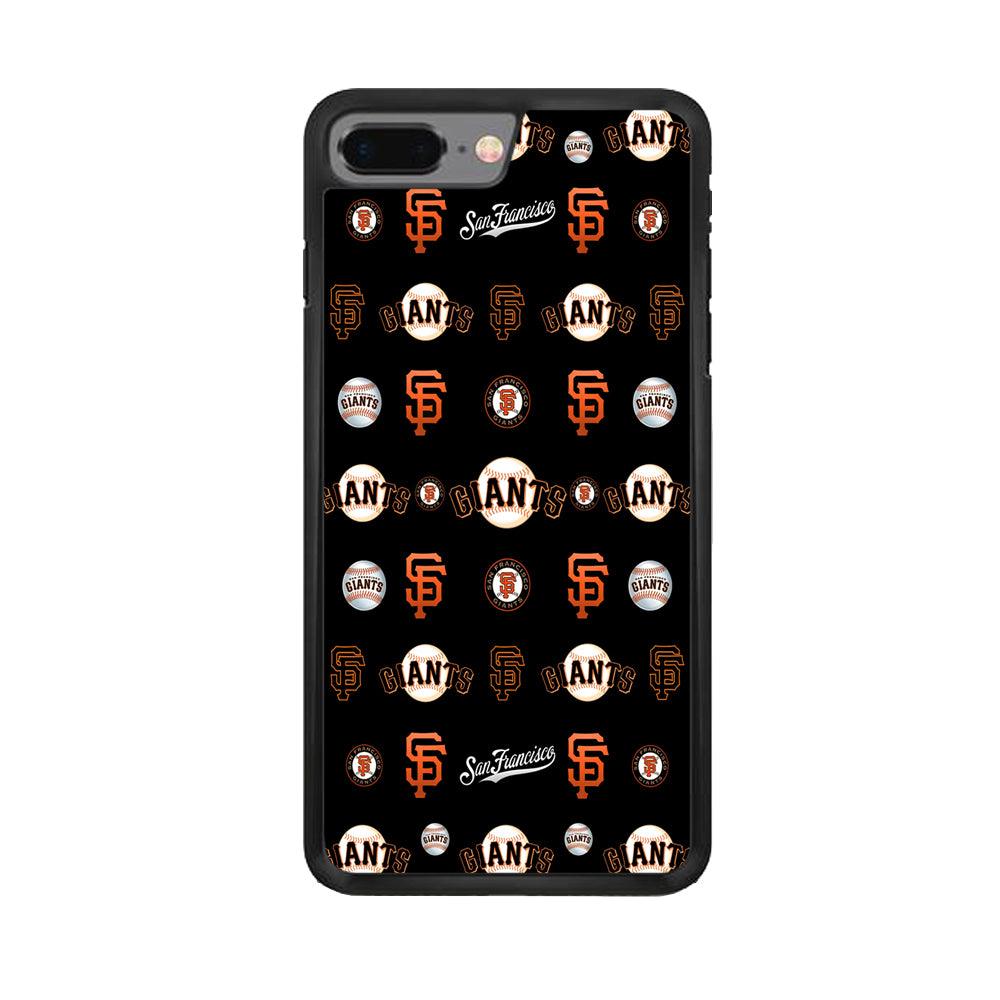 Baseball San Francisco Giants MLB 002 iPhone 8 Plus Case-Rubber / Black (2D Case)-Xtracase