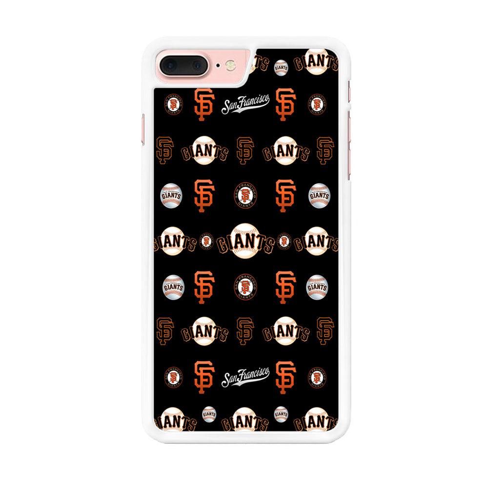 Baseball San Francisco Giants MLB 002 iPhone 8 Plus Case-Rubber / White (2D Case)-Xtracase