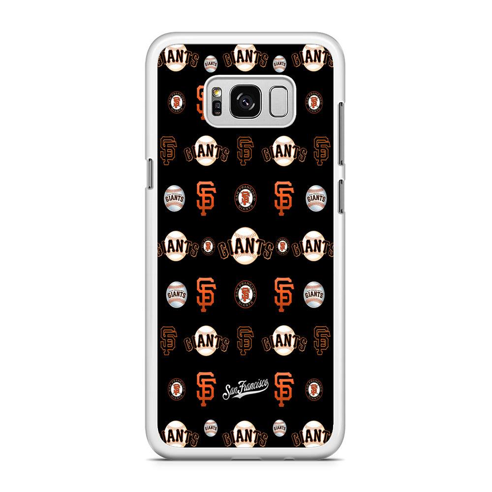 Baseball San Francisco Giants MLB 002 Samsung Galaxy S8 Case-Rubber / White (2D Case)-Xtracase