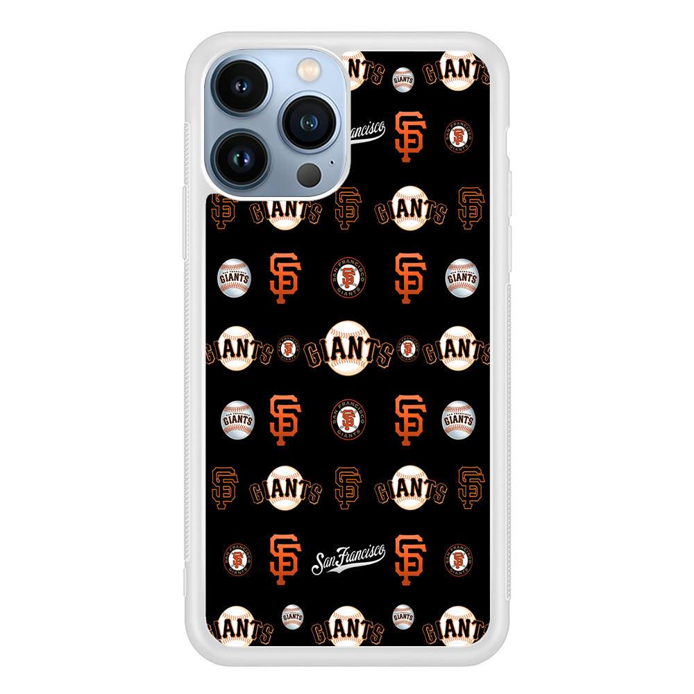 Baseball San Francisco Giants MLB 002 iPhone 13 Pro Max Case-Rubber / White (2D Case)-Xtracase