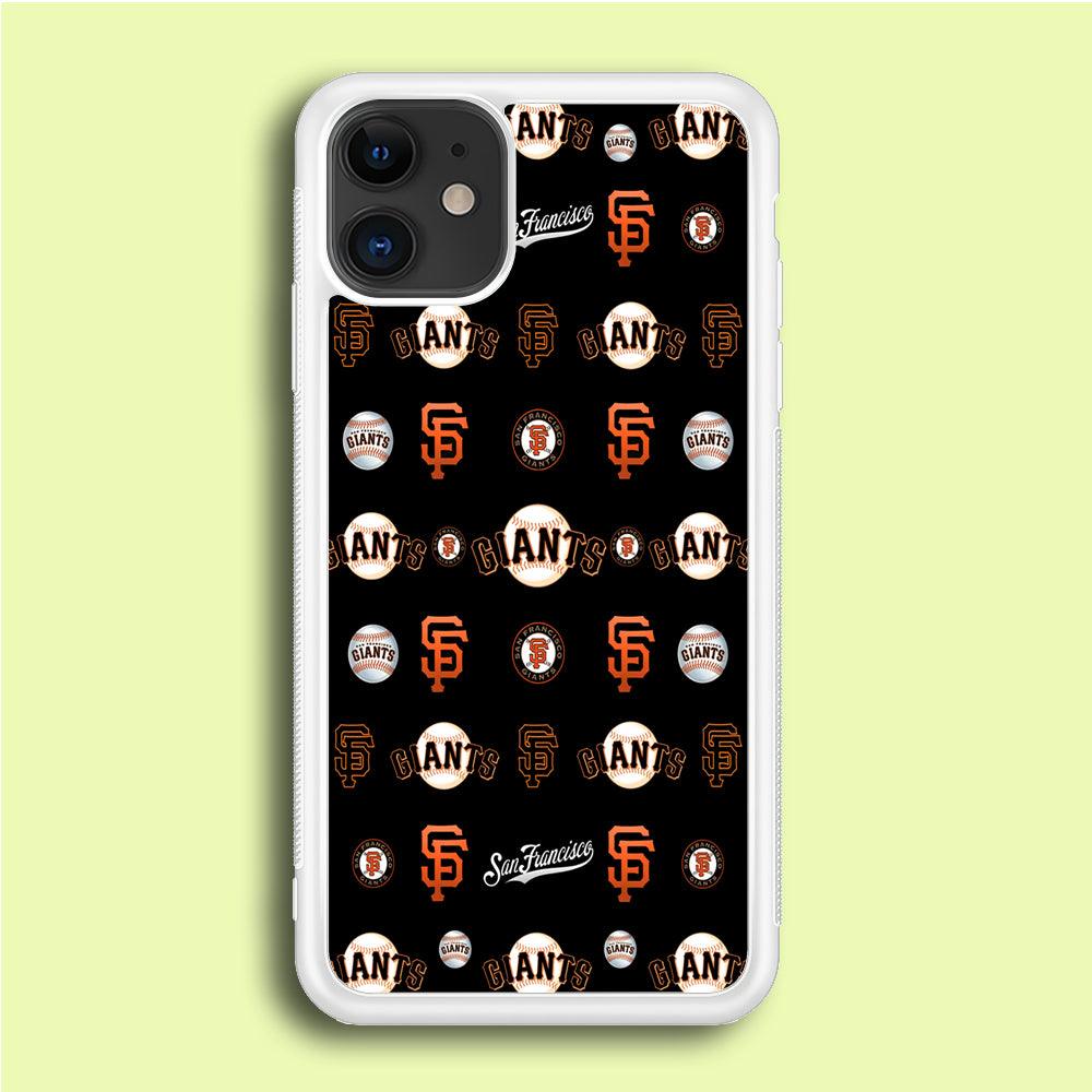 Baseball San Francisco Giants MLB 002 iPhone 12 Case-Rubber / White (2D Case)-Xtracase