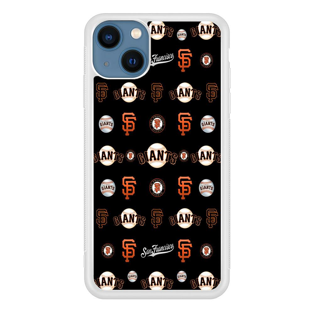 Baseball San Francisco Giants MLB 002 iPhone 13 Mini Case-Rubber / White (2D Case)-Xtracase
