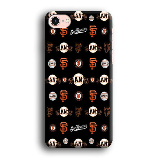 Baseball San Francisco Giants MLB 002 iPhone 8 Case-Plastic / Full Wrap (3D Case)-Xtracase