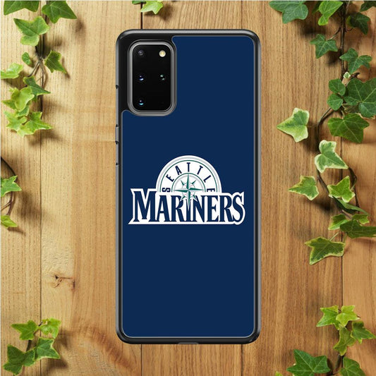 Baseball Seattle Mariners MLB 001 Samsung Galaxy S20 Plus Case-Rubber / Black (2D Case)-Xtracase