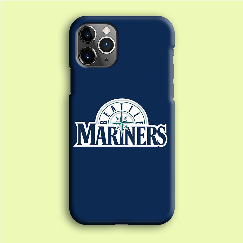 Baseball Seattle Mariners MLB 001 iPhone 12 Pro Case-Plastic / Full Wrap (3D Case)-Xtracase