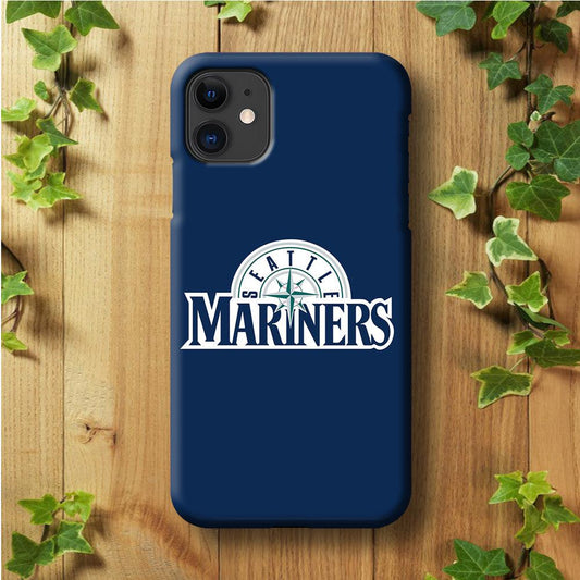 Baseball Seattle Mariners MLB 001 iPhone 11 Case-Plastic / Full Wrap (3D Case)-Xtracase