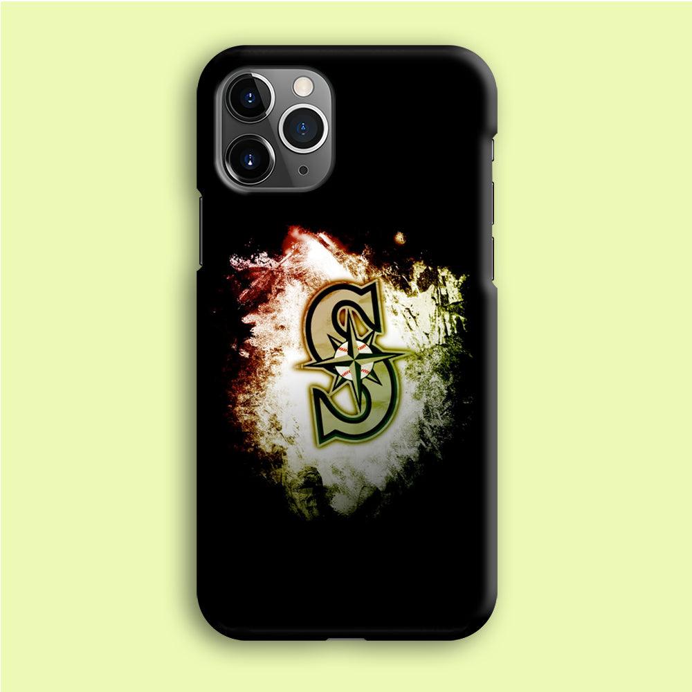 Baseball Seattle Mariners MLB 002 iPhone 12 Pro Case-Plastic / Full Wrap (3D Case)-Xtracase