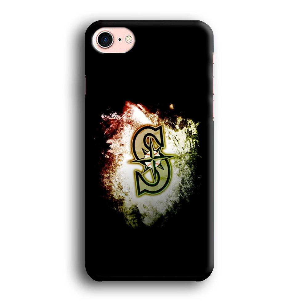 Baseball Seattle Mariners MLB 002 iPhone SE 2020 Case-Plastic / Full Wrap (3D Case)-Xtracase