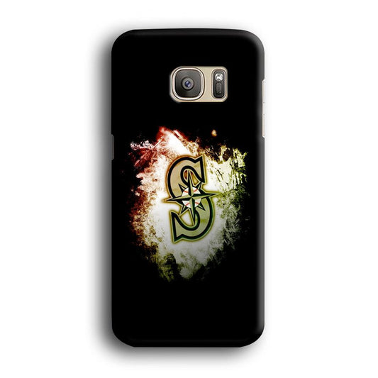 Baseball Seattle Mariners MLB 002 Samsung Galaxy S7 Edge Case-Plastic / Full Wrap (3D Case)-Xtracase