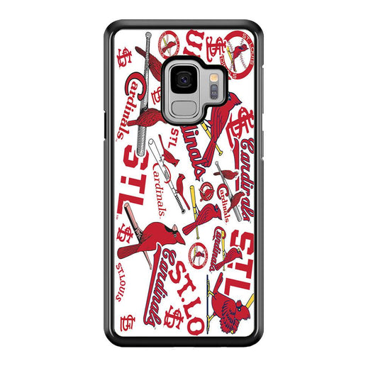 Baseball St. Louis Cardinals MLB 001 Samsung Galaxy S9 Case-Plastic / Full Wrap (3D Case)-Xtracase