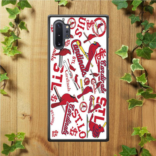 Baseball St. Louis Cardinals MLB 001 Samsung Galaxy Note 10 Plus Case-Plastic / Full Wrap (3D Case)-Xtracase