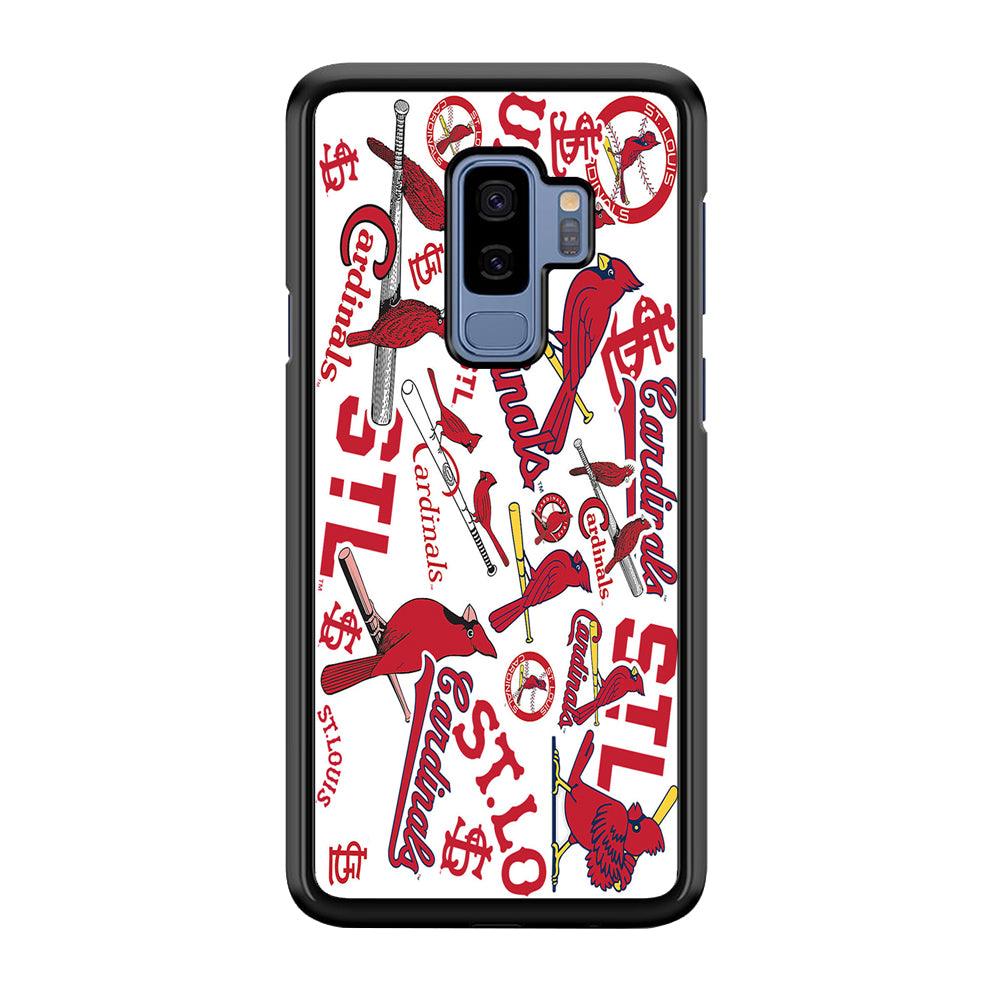 Baseball St. Louis Cardinals MLB 001 Samsung Galaxy S9 Plus Case-Plastic / Full Wrap (3D Case)-Xtracase