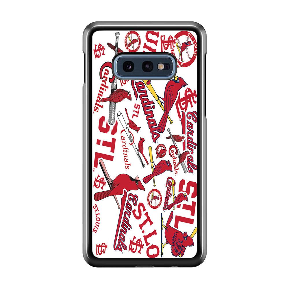Baseball St. Louis Cardinals MLB 001 Samsung Galaxy S10E Case-Plastic / Full Wrap (3D Case)-Xtracase
