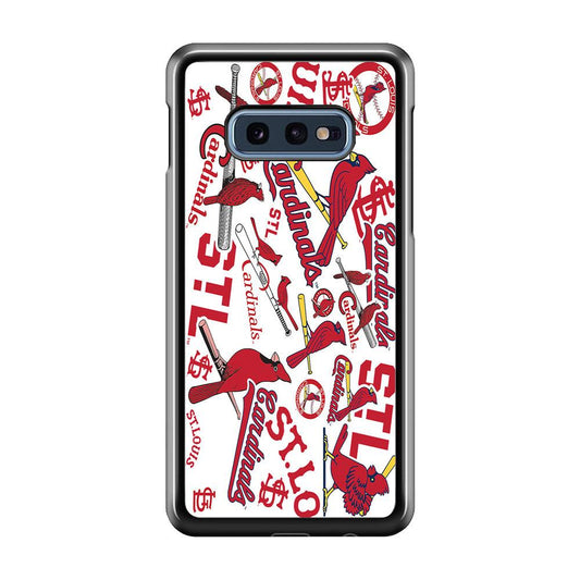 Baseball St. Louis Cardinals MLB 001 Samsung Galaxy S10E Case-Plastic / Full Wrap (3D Case)-Xtracase