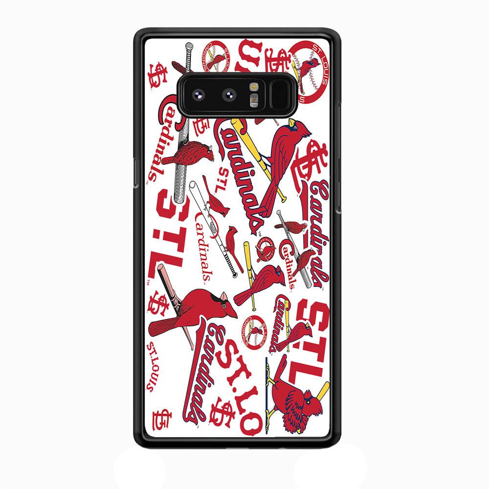 Baseball St. Louis Cardinals MLB 001 Samsung Galaxy Note 8 Case-Plastic / Full Wrap (3D Case)-Xtracase