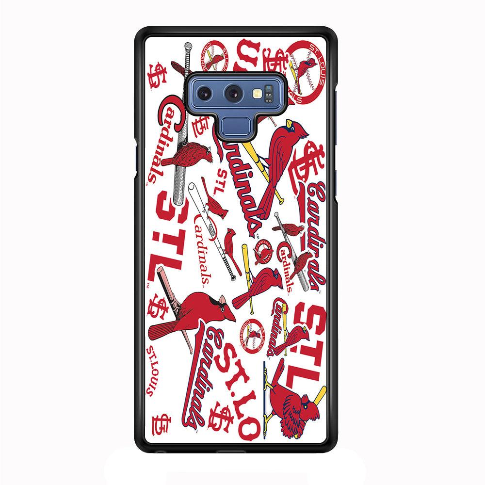 Baseball St. Louis Cardinals MLB 001 Samsung Galaxy Note 9 Case-Plastic / Full Wrap (3D Case)-Xtracase