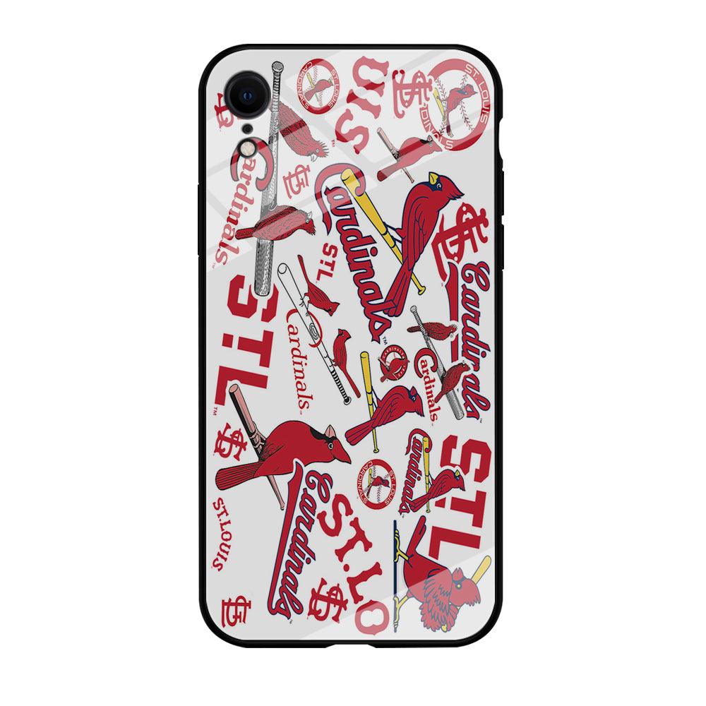 Baseball St. Louis Cardinals MLB 001 iPhone XR Case-Tempered Glass Case-Xtracase