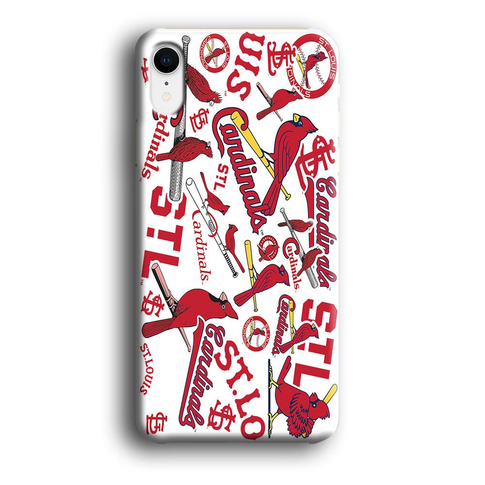 Baseball St. Louis Cardinals MLB 001 iPhone XR Case-Plastic / Full Wrap (3D Case)-Xtracase