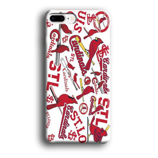 Baseball St. Louis Cardinals MLB 001 iPhone 7 Plus Case-Plastic / Full Wrap (3D Case)-Xtracase