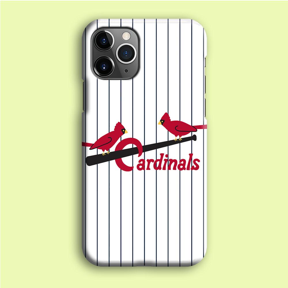 Baseball St. Louis Cardinals MLB 002 iPhone 12 Pro Case-Plastic / Full Wrap (3D Case)-Xtracase