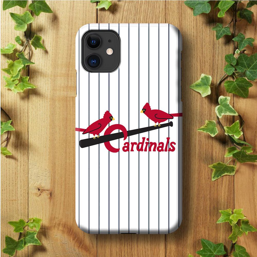 Baseball St. Louis Cardinals MLB 002 iPhone 11 Case-Plastic / Full Wrap (3D Case)-Xtracase