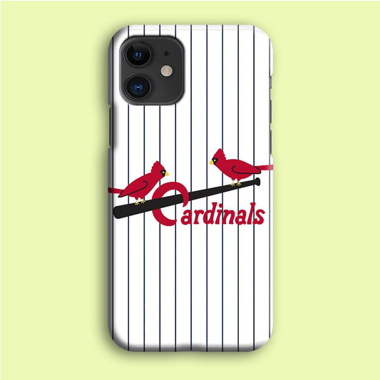 Baseball St. Louis Cardinals MLB 002 iPhone 12 Case-Plastic / Full Wrap (3D Case)-Xtracase