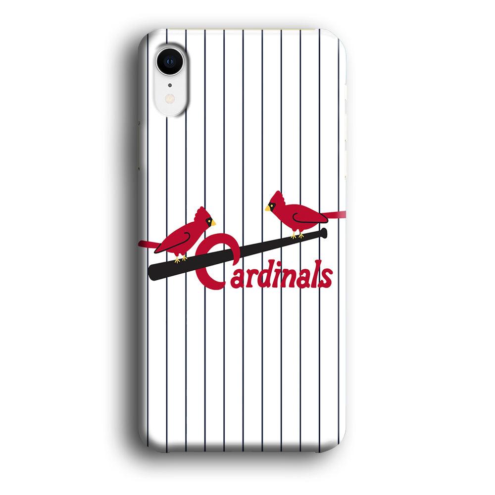 Baseball St. Louis Cardinals MLB 002 iPhone XR Case-Plastic / Full Wrap (3D Case)-Xtracase