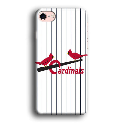 Baseball St. Louis Cardinals MLB 002 iPhone 8 Case-Plastic / Full Wrap (3D Case)-Xtracase
