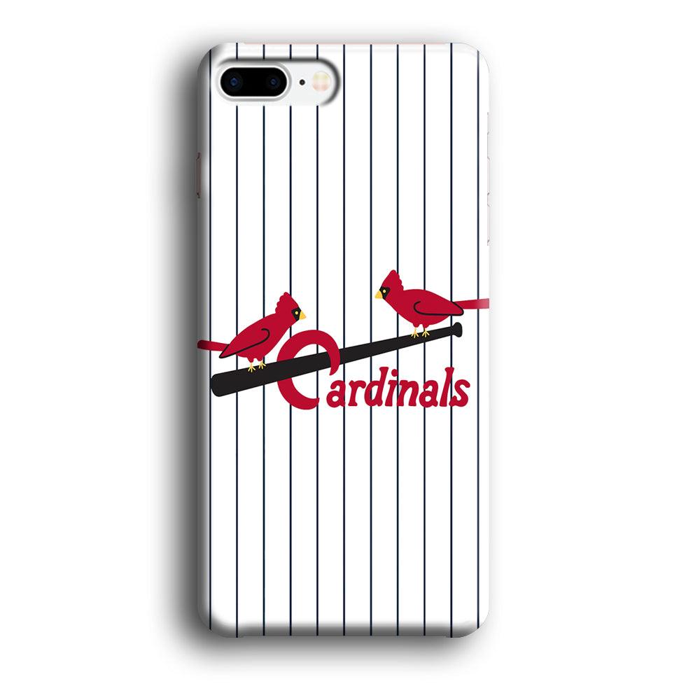 Baseball St. Louis Cardinals MLB 002 iPhone 8 Plus Case-Plastic / Full Wrap (3D Case)-Xtracase