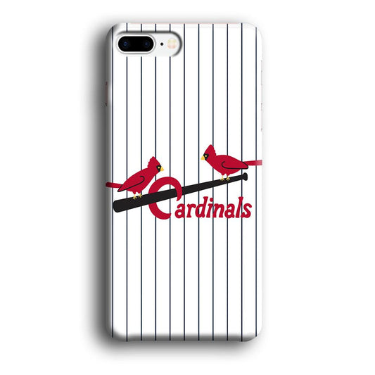 Baseball St. Louis Cardinals MLB 002 iPhone 8 Plus Case-Plastic / Full Wrap (3D Case)-Xtracase