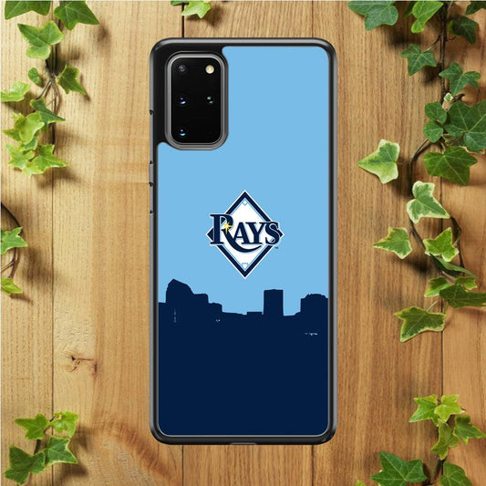 Baseball Tampa Bay Rays MLB 001 Samsung Galaxy S20 Plus Case-Rubber / Black (2D Case)-Xtracase