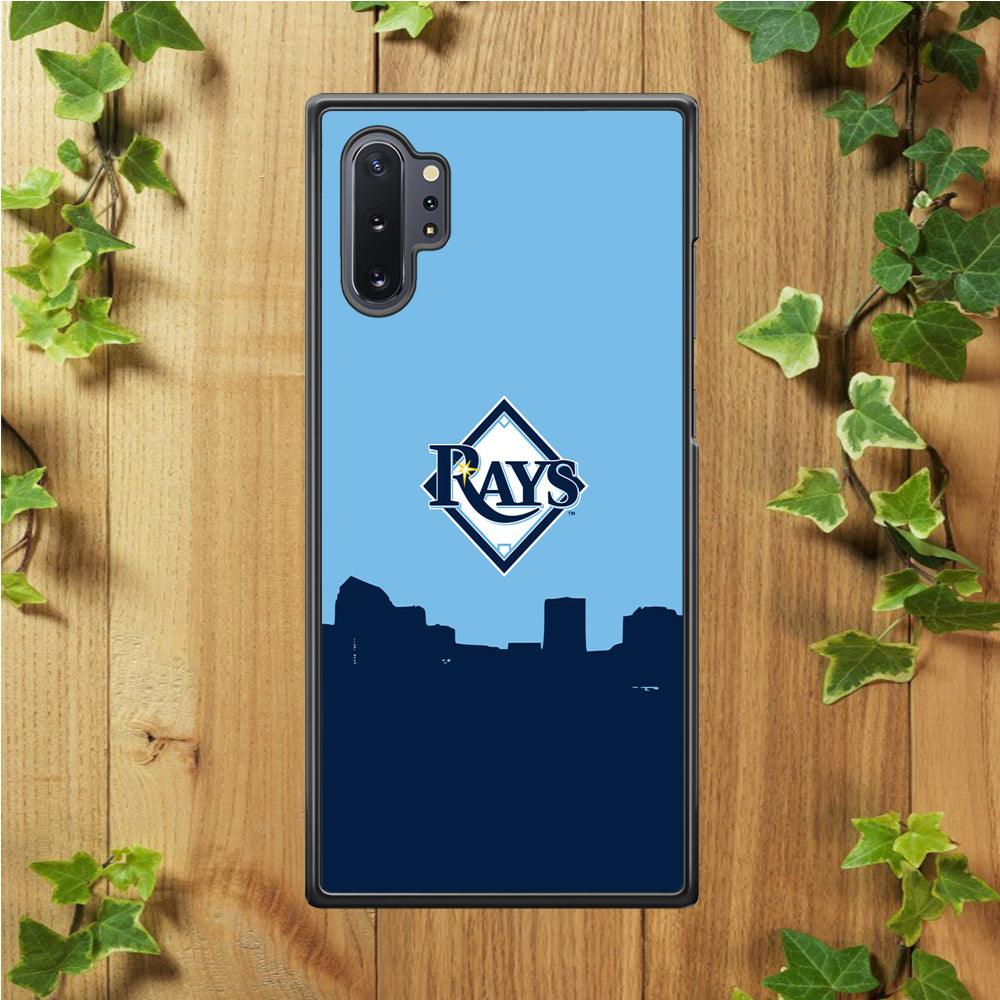 Baseball Tampa Bay Rays MLB 001 Samsung Galaxy Note 10 Plus Case-Rubber / White (2D Case)-Xtracase