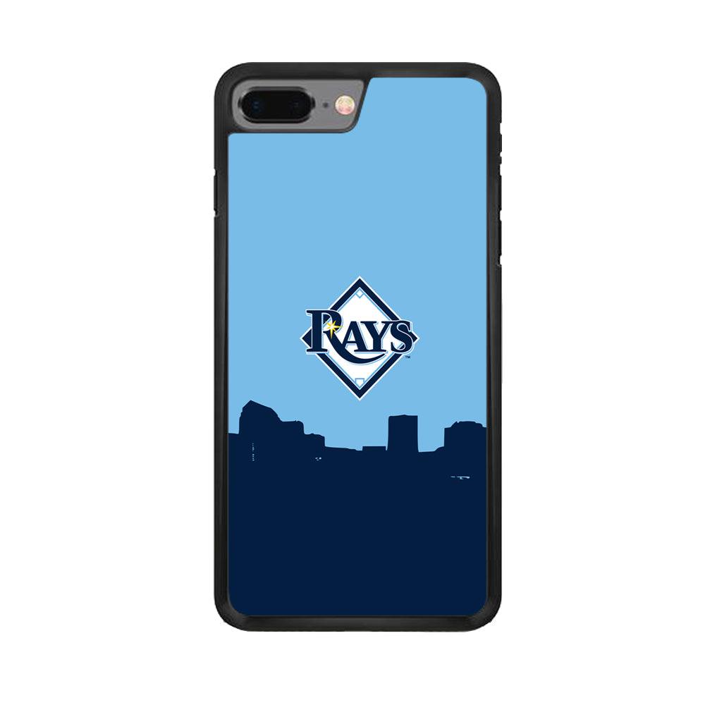 Baseball Tampa Bay Rays MLB 001 iPhone 7 Plus Case-Rubber / Black (2D Case)-Xtracase