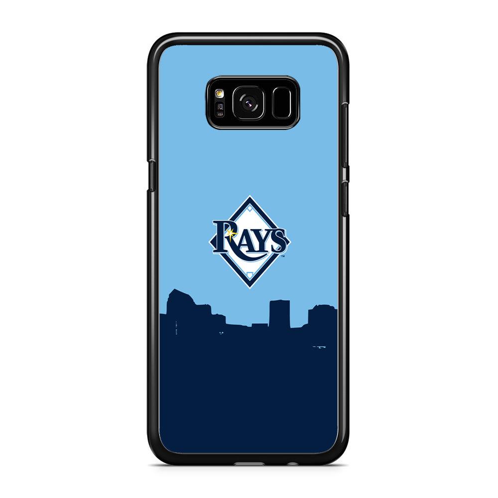 Baseball Tampa Bay Rays MLB 001 Samsung Galaxy S8 Case-Rubber / Black (2D Case)-Xtracase