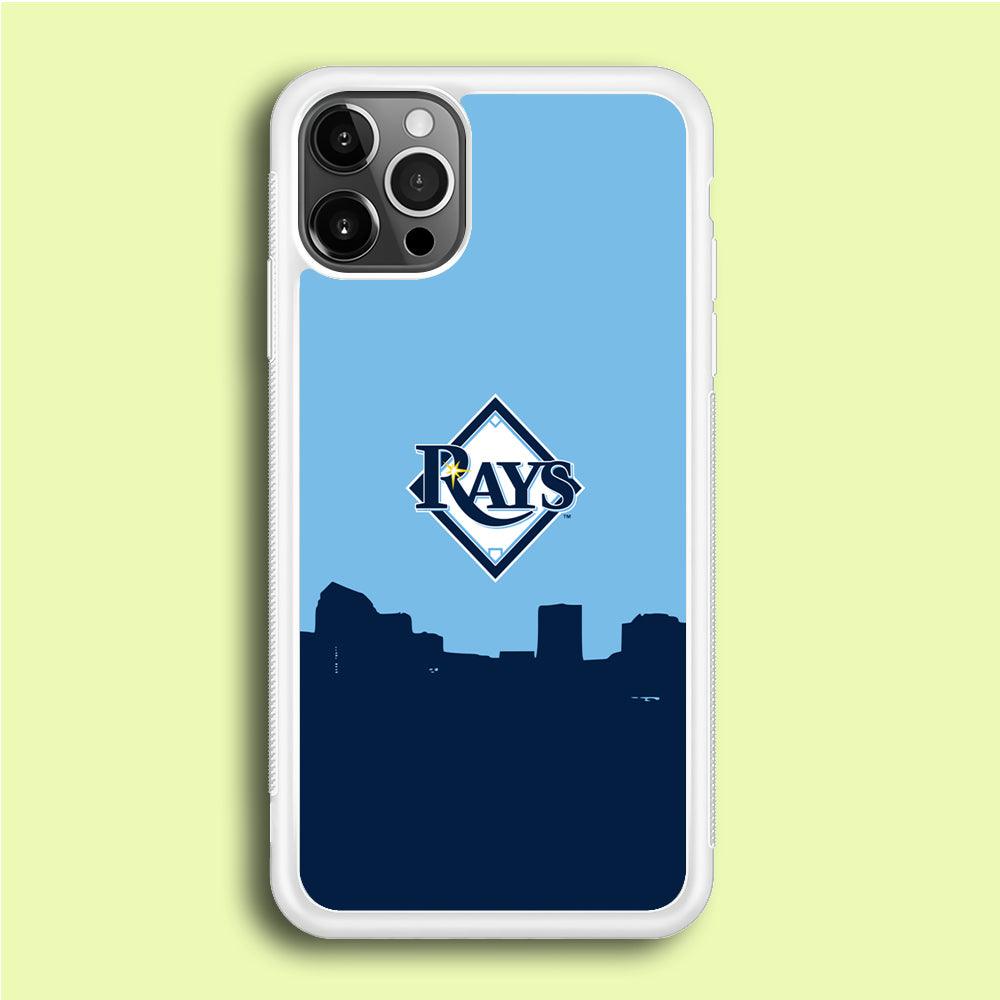 Baseball Tampa Bay Rays MLB 001 iPhone 12 Pro Case-Rubber / White (2D Case)-Xtracase