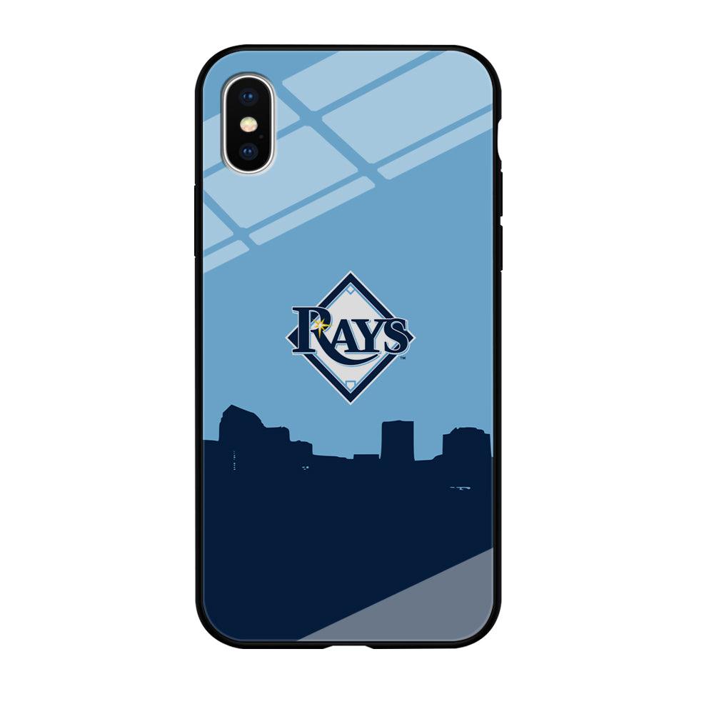 Baseball Tampa Bay Rays MLB 001 iPhone Xs Max Case-Tempered Glass Case-Xtracase