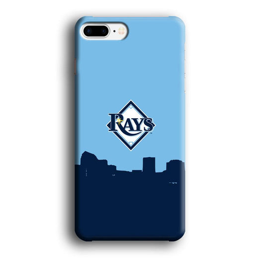 Baseball Tampa Bay Rays MLB 001 iPhone 7 Plus Case-Rubber / White (2D Case)-Xtracase