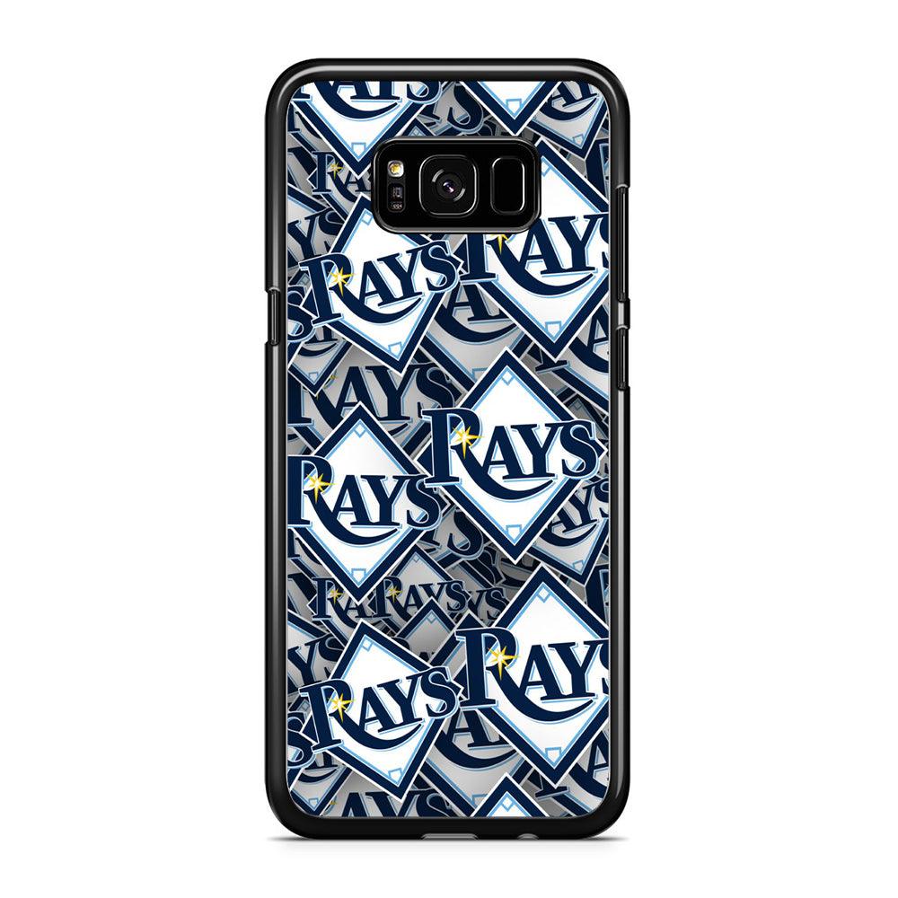 Baseball Tampa Bay Rays MLB 002 Samsung Galaxy S8 Case-Rubber / Black (2D Case)-Xtracase