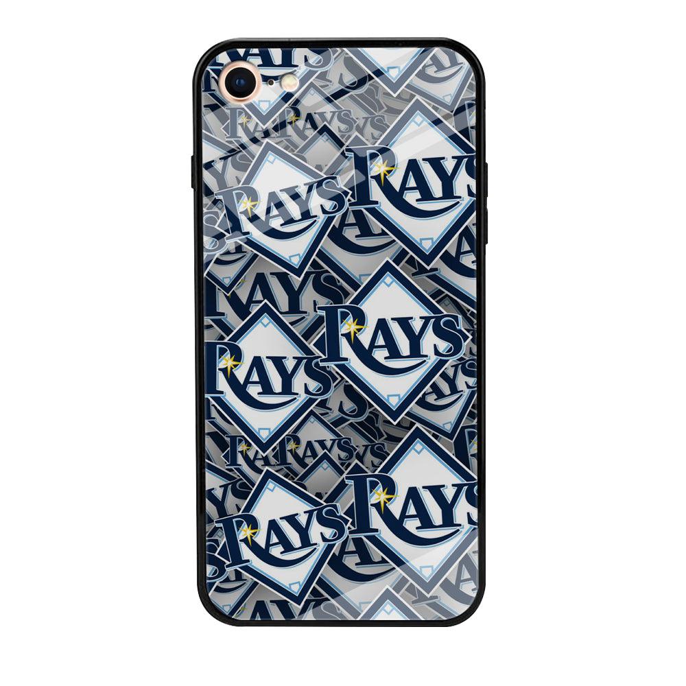 Baseball Tampa Bay Rays MLB 002 iPhone 8 Case-Tempered Glass Case-Xtracase