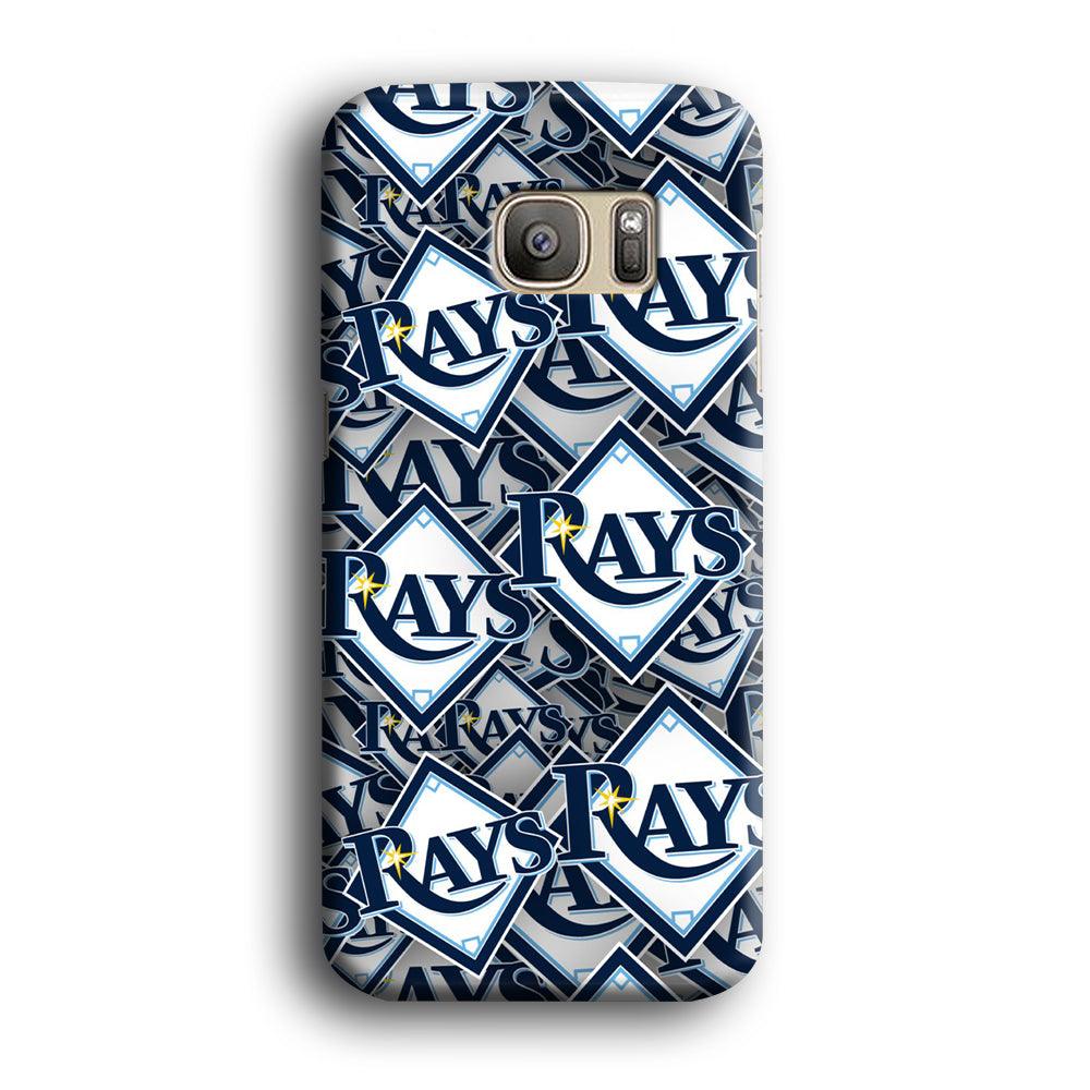 Baseball Tampa Bay Rays MLB 002 Samsung Galaxy S7 Edge Case-Plastic / Full Wrap (3D Case)-Xtracase