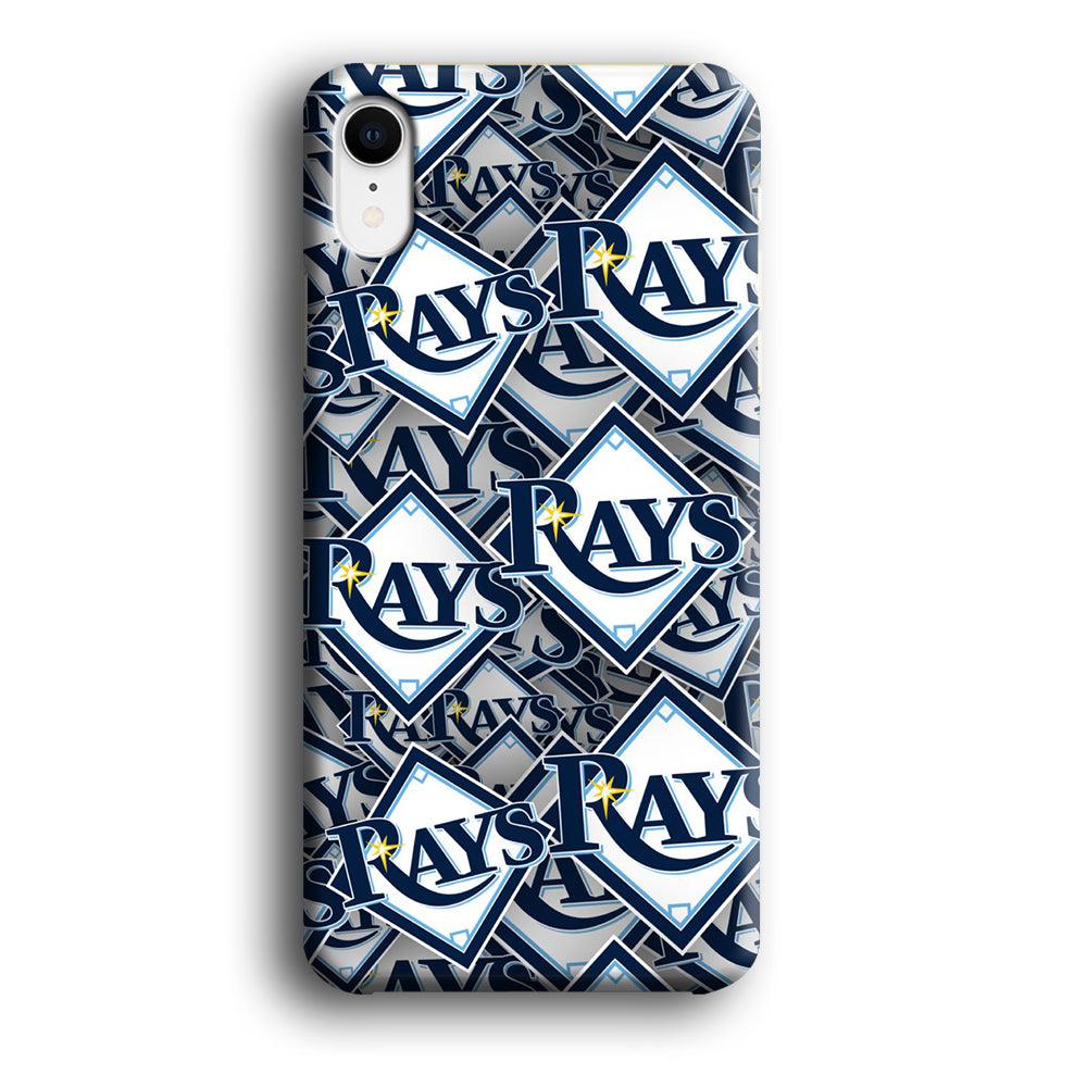 Baseball Tampa Bay Rays MLB 002 iPhone XR Case-Plastic / Full Wrap (3D Case)-Xtracase