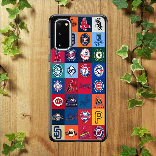 Baseball Teams MLB Samsung Galaxy S20 Case-Rubber / Black (2D Case)-Xtracase
