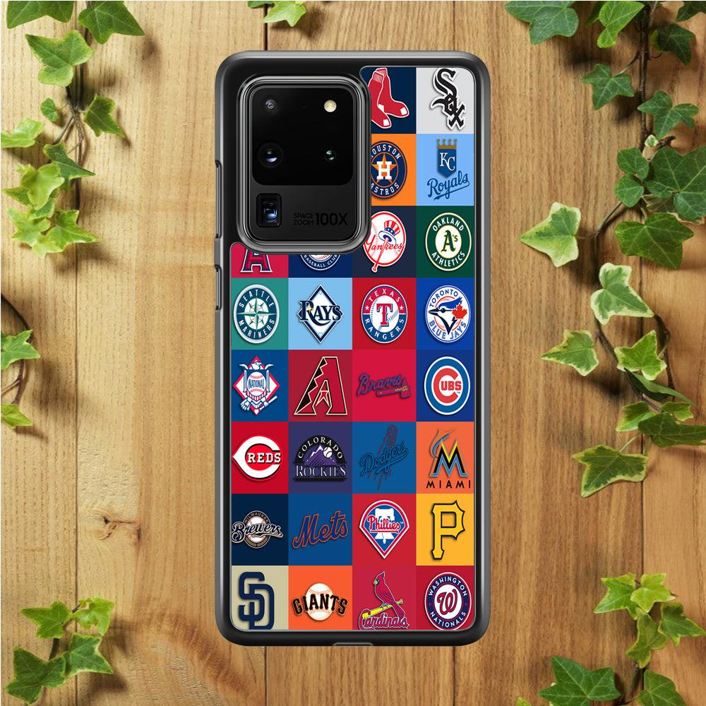 Baseball Teams MLB Samsung Galaxy S20 Ultra Case-Plastic / Full Wrap (3D Case)-Xtracase