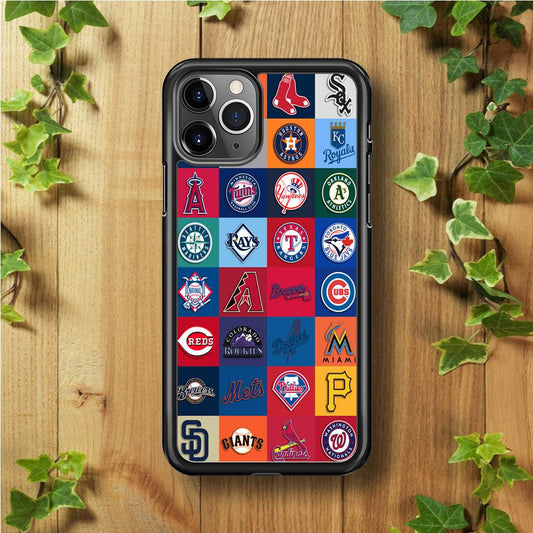 Baseball Teams MLB iPhone 11 Pro Max Case-Rubber / Black (2D Case)-Xtracase