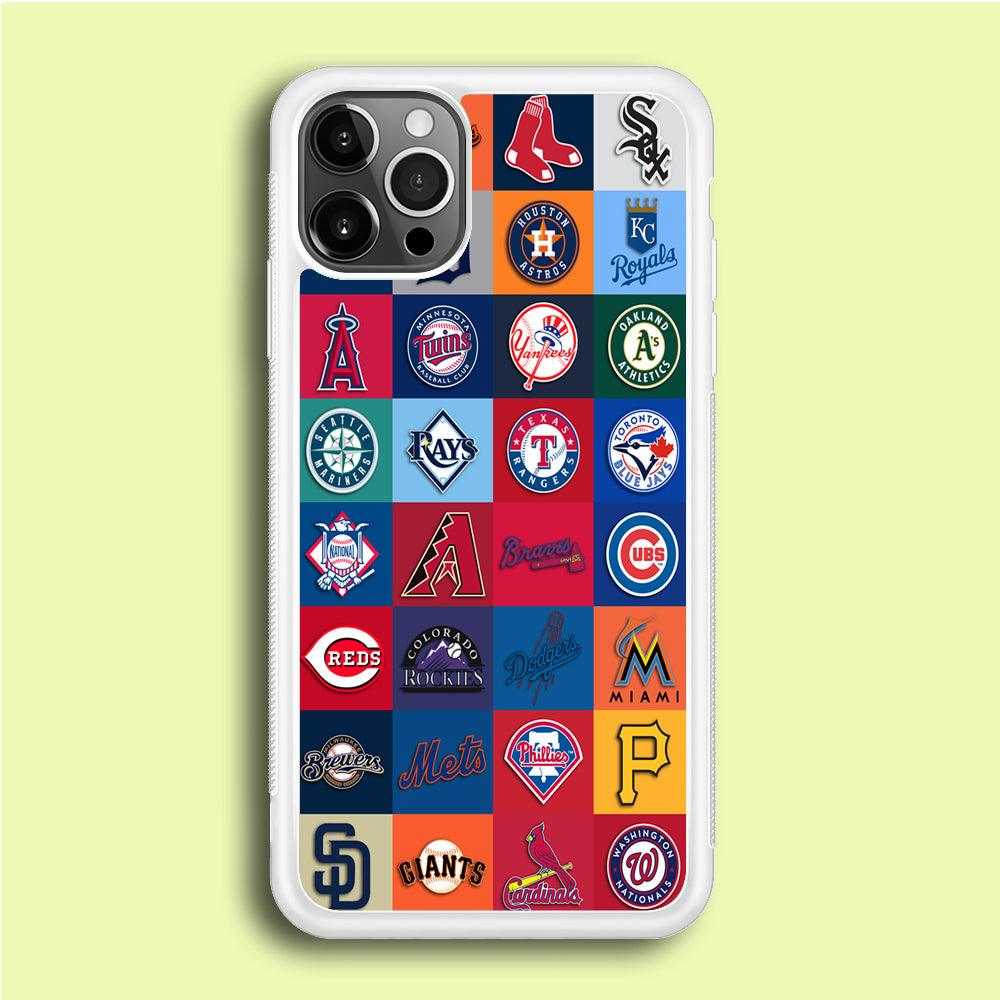 Baseball Teams MLB iPhone 12 Pro Max Case-Rubber / White (2D Case)-Xtracase
